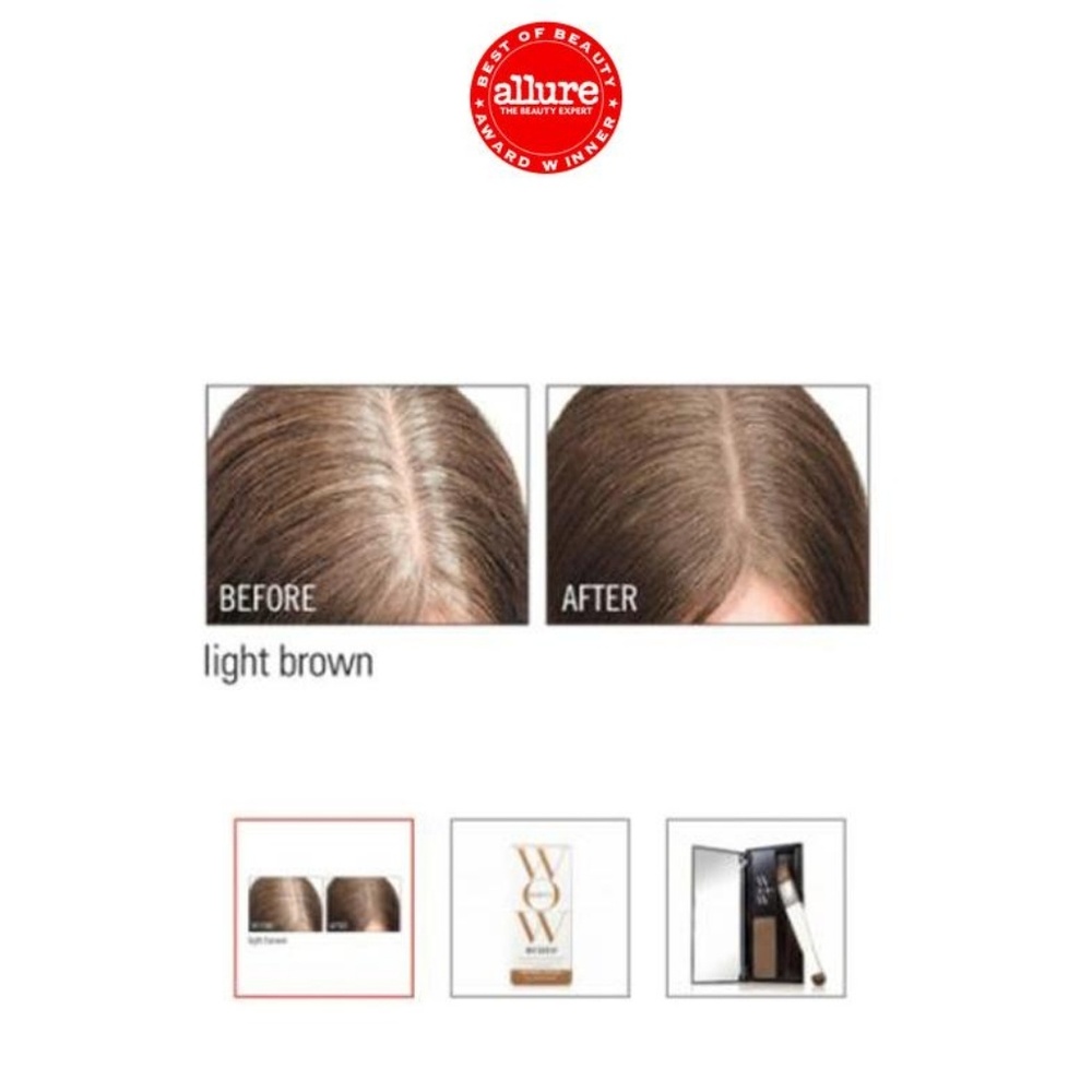WOW Root Cover Up Light Brown powder With Case - Picture 2 of 9
